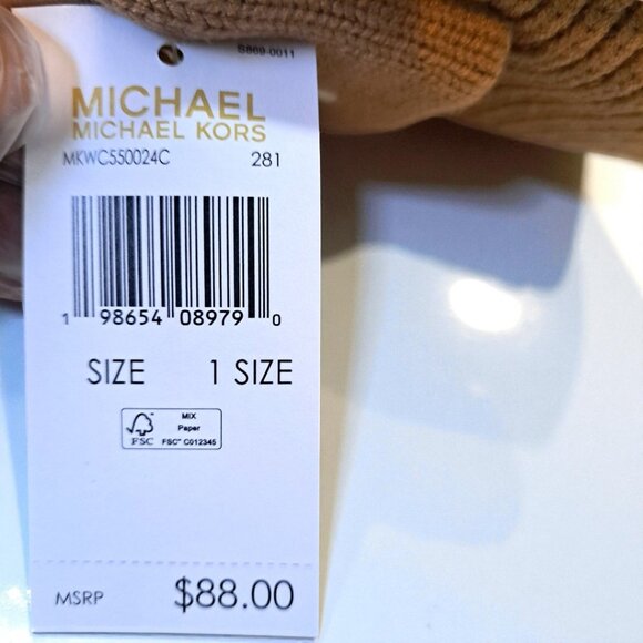 Michael Kors Women's Tan Scarf and Headband Set NWT - Picture 9 of 10